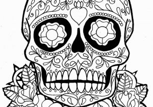 Simple Day Of the Dead Coloring Pages Dia De Los Muertos Day Of the Dead to Color for Children