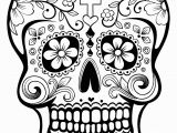 Simple Day Of the Dead Coloring Pages El Da De Los Muertos Day Of the Dead Coloring Page