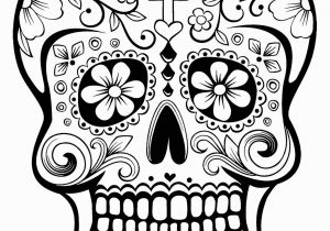 Simple Day Of the Dead Coloring Pages El Da De Los Muertos Day Of the Dead Coloring Page