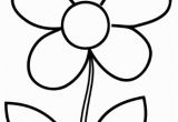 Simple Flower Coloring Pages Simple Flower Coloring Page Cute Flower