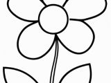 Simple Flower Coloring Pages Simple Flower Coloring Page Cute Flower