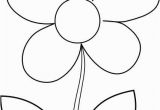 Simple Flower Coloring Pages Simple Flower Coloring Page for Kids Free Printable Picture