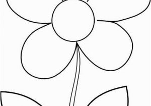 Simple Flower Coloring Pages Simple Flower Coloring Page for Kids Free Printable Picture