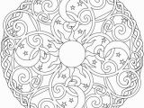 Simple Geometric Designs Coloring Pages Celestial Mandala Box Card and Coloring Page