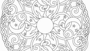 Simple Geometric Designs Coloring Pages Celestial Mandala Box Card and Coloring Page