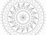 Simple Mandala Coloring Pages Printable Simple Mandala Coloring Page
