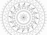 Simple Mandala Coloring Pages Printable Simple Mandala Coloring Page