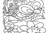 Simple Spring Coloring Pages Printable Spring Time Coloring Pages