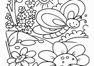 Simple Spring Coloring Pages Printable Spring Time Coloring Pages