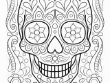 Simple Sugar Skull Coloring Pages Color Pages Coloring Book Printable Pages Free Skull for