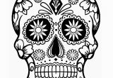 Simple Sugar Skull Coloring Pages Coloring Book Printable Sugar Skull Coloring Pages