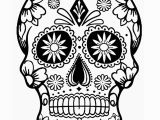 Simple Sugar Skull Coloring Pages Coloring Book Printable Sugar Skull Coloring Pages