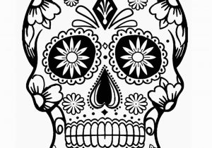 Simple Sugar Skull Coloring Pages Coloring Book Printable Sugar Skull Coloring Pages