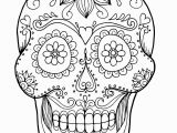 Simple Sugar Skull Coloring Pages Coloring Sugar Skull Coloring Sheet for Adult