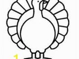 Simple Turkey Coloring Page Pinterest