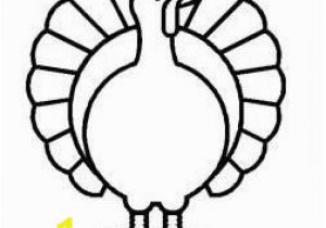 Simple Turkey Coloring Page Pinterest