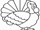 Simple Turkey Coloring Page Turkey Print Out