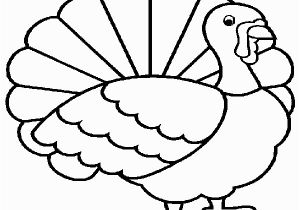 Simple Turkey Coloring Page Turkey Print Out