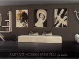 Sims 3 Wall Murals Ts4 Abstract Modern Paintings by Daer