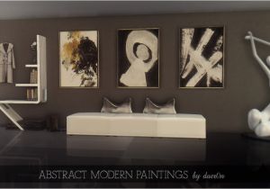 Sims 3 Wall Murals Ts4 Abstract Modern Paintings by Daer