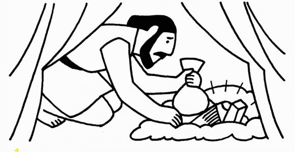 Sin Of Achan Coloring Pages Scripture Reference Joshua 7 1 8 1 Story Overview because Joshua