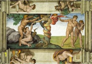 Sistine Chapel Wall Mural How Did An Angel Expel Adam and Eve From the Garden