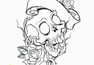 Skeleton Coloring Page for Kids Skull and Roses Coloring Pages for Adults