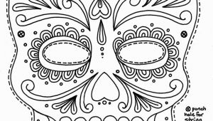 Skeleton Mask Coloring Page Yucca Flats N M Wenchkin S Coloring Pages Sugar Skull