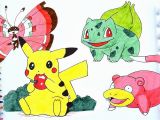 Slowpoke Coloring Pages Pokemon Pikachu Coloring Pages Pichu Slowpoke Bulbasaur Vivillon