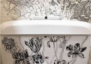 Small Bathroom Wall Murals Artist Turns Bathroom Into Magical Nature Spot Using