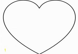 Small Heart Coloring Pages Super Sized Heart Outline Extra Printable Template