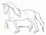 Small Horse Coloring Pages Friesian Lineart by Kholran On Deviantart In 2020