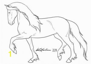 Small Horse Coloring Pages Friesian Lineart by Kholran On Deviantart In 2020