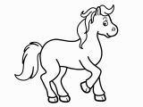 Small Horse Coloring Pages Little Horse Cartoon Animals Coloring Pages for Kids