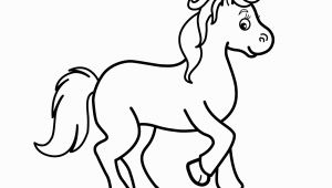 Small Horse Coloring Pages Little Horse Cartoon Animals Coloring Pages for Kids