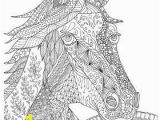 Small Horse Coloring Pages Zentangle Horse Coloring Page for Adults Plus Bonus Easy