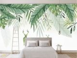 Small Size Wall Murals Beibehang Custom Any Size 3d Wall Mural Wallpaper Small Fresh Elk