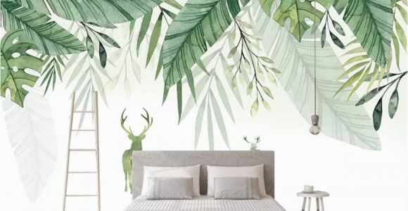 Small Size Wall Murals Beibehang Custom Any Size 3d Wall Mural Wallpaper Small Fresh Elk