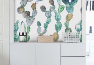 Small Wall Murals Wallpaper Awesome Cactus Wallpaper Metallic Look Cactus Decal Peel and Stick Removable Wallpaper Wall Mural 41 sold by Lovecoloray