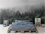 Smoky Mountain Wall Murals the Mountains are Calling Wallpaper Mural Foggy Mountain Wall Mural Romantic Smoky Wall Decal Hill Wall Covering Mist Trees