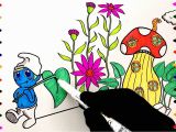 Smurf House Coloring Pages How to Draw A Smurf House Coloring Pages for Kid Children Drawing