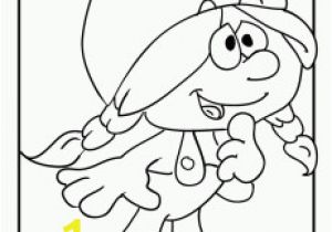 Smurf Movie Coloring Pages Sassette Smurfling Coloring Page