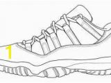 Sneaker Coloring Page Printable Collection Of Jordan Shoe Coloring Pages
