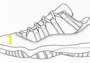 Sneaker Coloring Page Printable Collection Of Jordan Shoe Coloring Pages