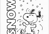 Snoopy St Patrick S Day Coloring Pages Snoopy Playing with Snow Coloring Pages Holidays