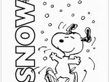 Snoopy St Patrick S Day Coloring Pages Snoopy Playing with Snow Coloring Pages Holidays