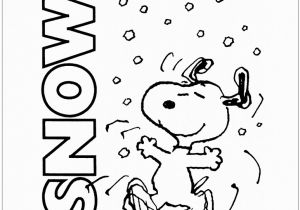 Snoopy St Patrick S Day Coloring Pages Snoopy Playing with Snow Coloring Pages Holidays