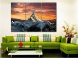 Snow forest Wall Mural Everest Canvas Mountain Wall Art Snow forest Canvas