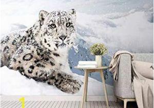 Snow Leopard Wall Mural Amazon 3d Wallpaper Modern Simple Snow Leopard