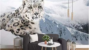 Snow Leopard Wall Mural Amazon 3d Wallpaper Modern Simple Snow Leopard